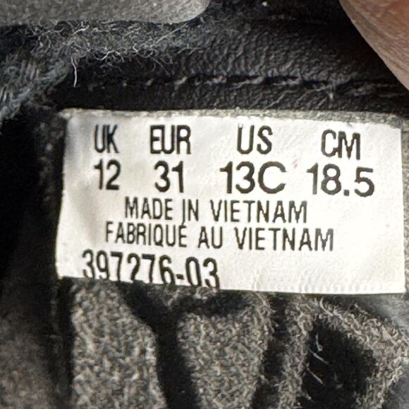 Puma Palermo Shoes Kids Size 13C Black White Gum Suede Casual Sneakers 397276-03 - Picture 8 of 8